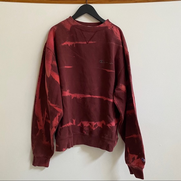 Bleached Champion Crewneck Sweatshirt - Picture 1 of 3